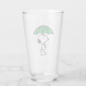 pinda's | Snoopy Green Umbrella Glas (Achterkant)