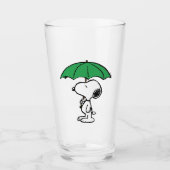 pinda's | Snoopy Green Umbrella Glas (Voorkant)
