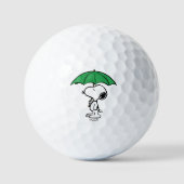 pinda's | Snoopy Green Umbrella Golfballen (Voorkant)
