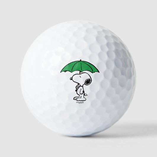 pinda's | Snoopy Green Umbrella Golfballen (Voorkant)