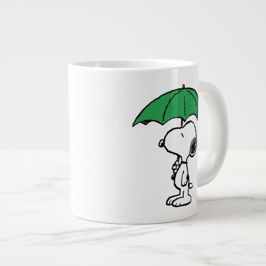 pinda's | Snoopy Green Umbrella Grote Koffiekop (Voorkant rechts)