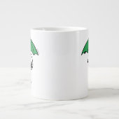 pinda's | Snoopy Green Umbrella Grote Koffiekop (Voorkant)
