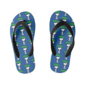 pinda's | Snoopy Green Umbrella Kinder Teenslippers (Voetbed)