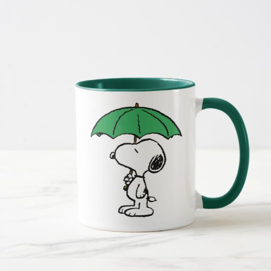 pinda's | Snoopy Green Umbrella Mok (Rechts)