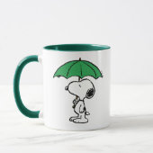 pinda's | Snoopy Green Umbrella Mok (Links)
