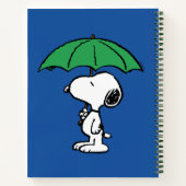 pinda's | Snoopy Green Umbrella Notitieboek (Achterkant)
