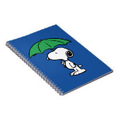 pinda's | Snoopy Green Umbrella Notitieboek (Rechterzijde)