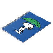 pinda's | Snoopy Green Umbrella Notitieboek (Linkerzijde)