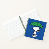 pinda's | Snoopy Green Umbrella Notitieboek (Binnen)