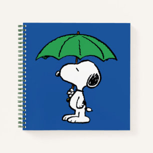 pinda's   Snoopy Green Umbrella Notitieboek