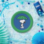 pinda's | Snoopy Green Umbrella Papieren Bordje (Feest)