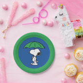 pinda's | Snoopy Green Umbrella Papieren Bordje (Feest)