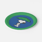pinda's | Snoopy Green Umbrella Papieren Bordje (Gekanteld)