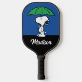 pinda's | Snoopy Green Umbrella Pickleball Paddle (Voorkant)