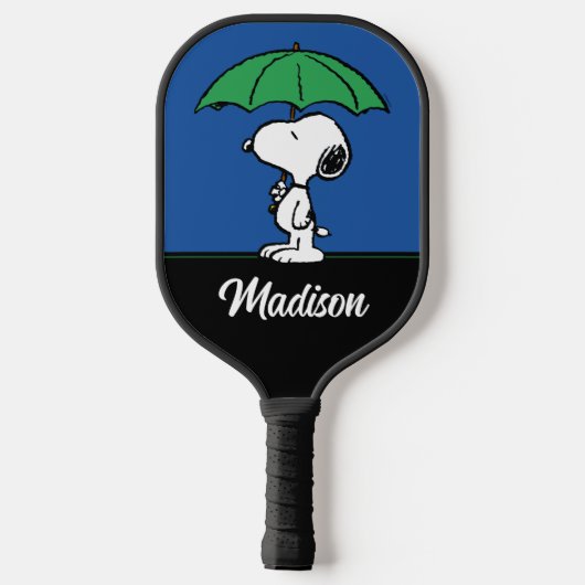 pinda's | Snoopy Green Umbrella Pickleball Paddle (Achterkant)