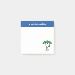 pinda's   Snoopy Green Umbrella Post-it® Notes