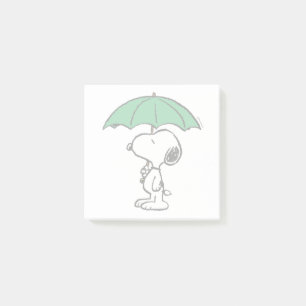 pinda's   Snoopy Green Umbrella Post-it® Notes