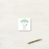 pinda's | Snoopy Green Umbrella Post-it® Notes (Op bureau)