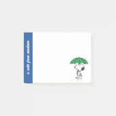 pinda's | Snoopy Green Umbrella Post-it® Notes (Voorkant)