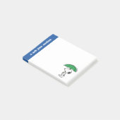 pinda's | Snoopy Green Umbrella Post-it® Notes (Schuin)