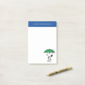 pinda's | Snoopy Green Umbrella Post-it® Notes (Op bureau)