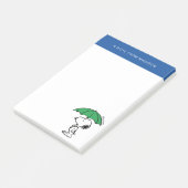 pinda's | Snoopy Green Umbrella Post-it® Notes (Schuin)