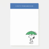 pinda's | Snoopy Green Umbrella Post-it® Notes (Voorkant)