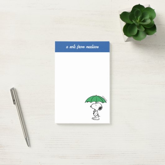 pinda's | Snoopy Green Umbrella Post-it® Notes (Kantoor)