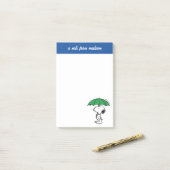 pinda's | Snoopy Green Umbrella Post-it® Notes (Op bureau)