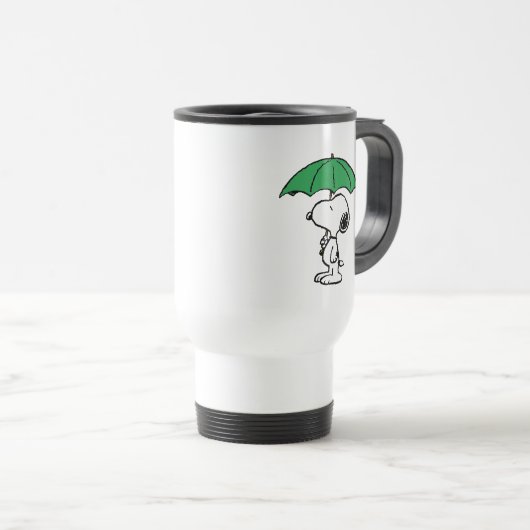 pinda's | Snoopy Green Umbrella Reisbeker (Voorkant rechts)