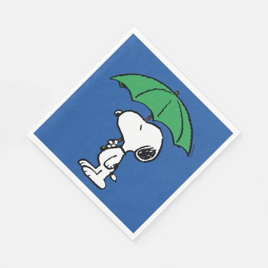 pinda's | Snoopy Green Umbrella Servet (Hoek)