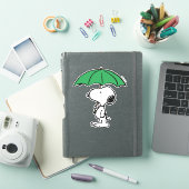 pinda's | Snoopy Green Umbrella Sticker (iPad Cover)
