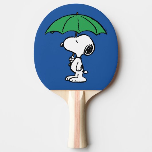pinda's | Snoopy Green Umbrella Tafeltennisbatje (Voorkant)
