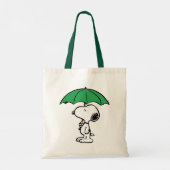 pinda's | Snoopy Green Umbrella Tote Bag (Achterkant)