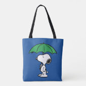pinda's | Snoopy Green Umbrella Tote Bag (Achterkant)