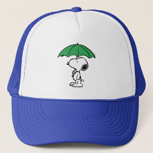 pinda's | Snoopy Green Umbrella Trucker Pet (Voorkant)