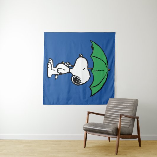 pinda's | Snoopy Green Umbrella Wandkleed (In Situ (horizontaal))