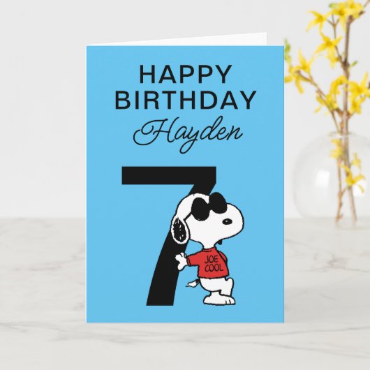 PINDA'S | Snoopy Happy Birthday Kaart (Gele Bloem)