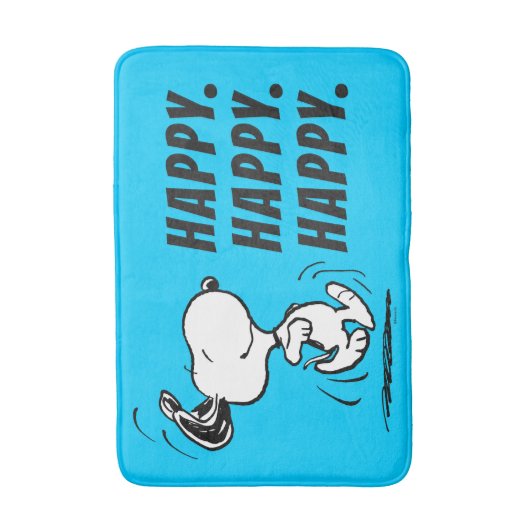 pinda's | Snoopy Happy Dance Badmat (Voorkant Verticaal)