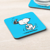 pinda's | Snoopy Happy Dance Bier Onderzetter (Linkerzijde)