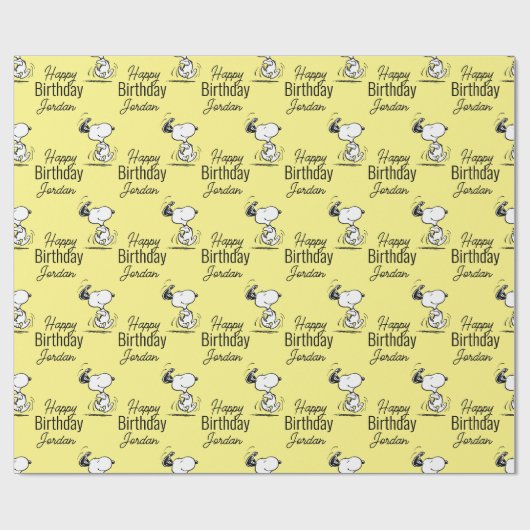 pinda's | Snoopy Happy Dance Cadeaupapier (Vlak)