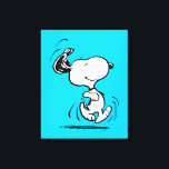 pinda's | Snoopy Happy Dance Canvas Afdruk<br><div class="desc">Snoopy is de lovenswaardige huisbeagle van Charlie Brown in de strip Peanuts van Charles M. Schulz. Bekijk dit leuke pinda-ontwerp met deze liefdevolle hond.</div>