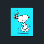 pinda's | Snoopy Happy Dance Canvas Afdruk<br><div class="desc">Snoopy is de lovenswaardige huisbeagle van Charlie Brown in de strip Peanuts van Charles M. Schulz. Bekijk dit leuke pinda-ontwerp met deze liefdevolle hond.</div>