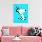 pinda's | Snoopy Happy Dance Canvas Afdruk (Insitu (Woonkamer))