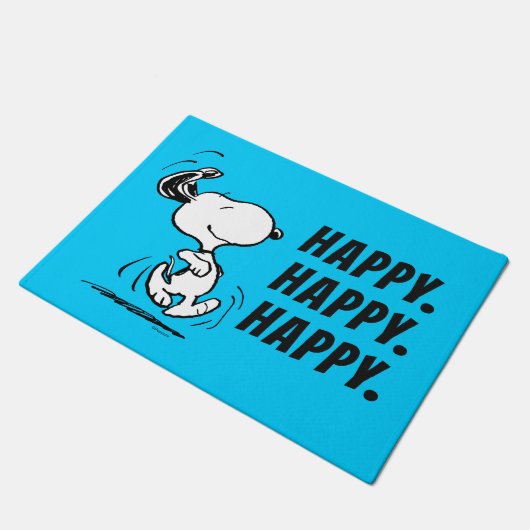 pinda's | Snoopy Happy Dance Deurmat (Schuin)