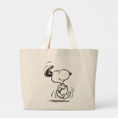 pinda's | Snoopy Happy Dance Grote Tote Bag (Achterkant)