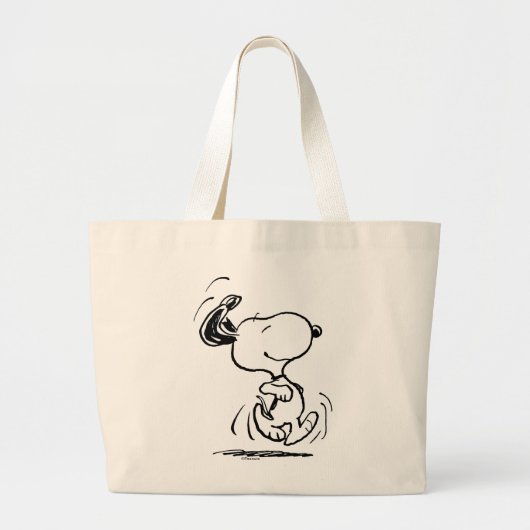 pinda's | Snoopy Happy Dance Grote Tote Bag (Voorkant)