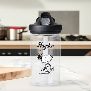 pinda's Snoopy Happy Dance Jouw namen toevoege Waterfles