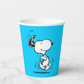 pinda's | Snoopy Happy Dance Papieren Bekers (Voorkant)