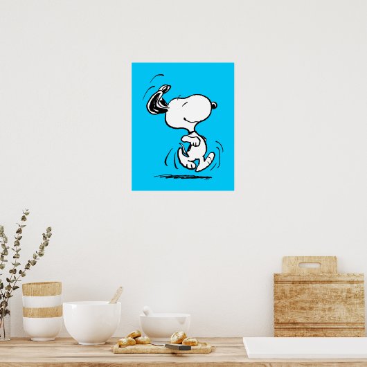 pinda's | Snoopy Happy Dance Poster (Keuken)